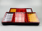 Універсальний задній ліхтар світлодіодний для вантажівки LED фара задня 55 LED chip комбінований, фото 8