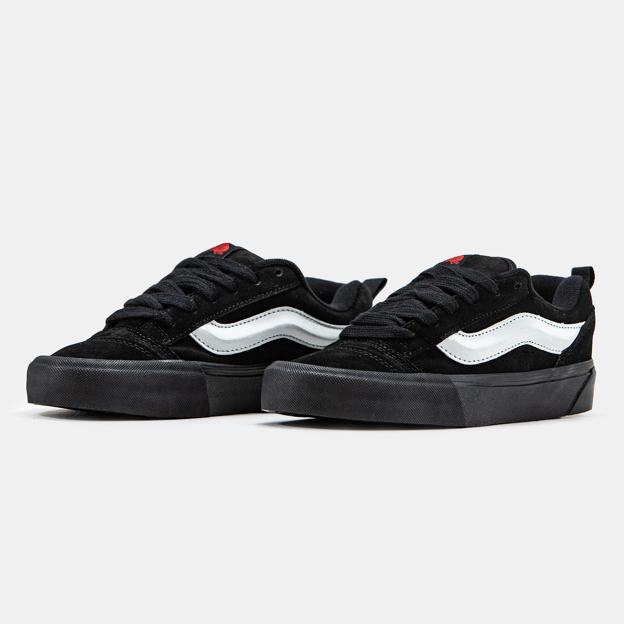 Кеди чоловічі чорні Vans KNU Black White (14741)