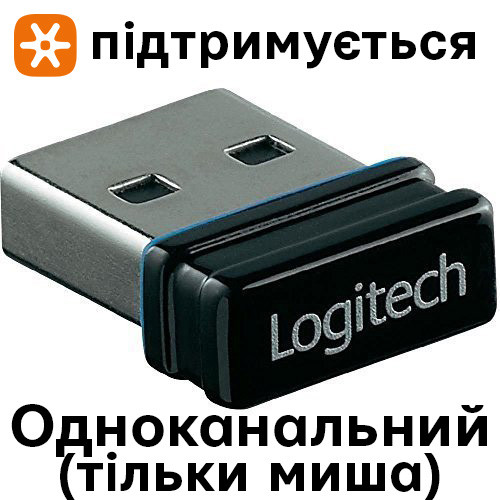 Logitech Unifying-сумісний Nano Receiver одноканальний адаптер ресивер приймач