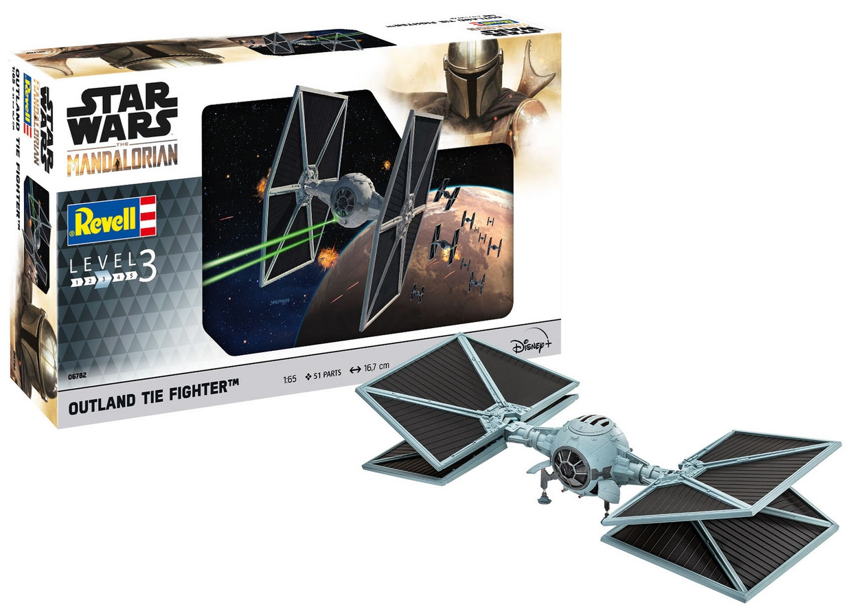 Збірна модель Revell Зоряний СІД-винищувач Outland з серіалу "Мандалорець" рівень 3 масштаб 1:65 (RVL-06782)