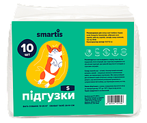 Підгузки Смартіс 34,5*22 см Smartis S для сук вагою 10 - 25 кг, талія 35 - 51 см, 10 підгузків (10167)