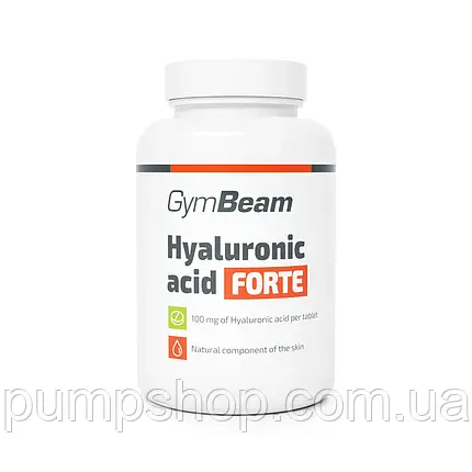 Гіалуронова кислота GymBeam Hyaluronic Acid Forte 100 мг 90 таб., фото 1
