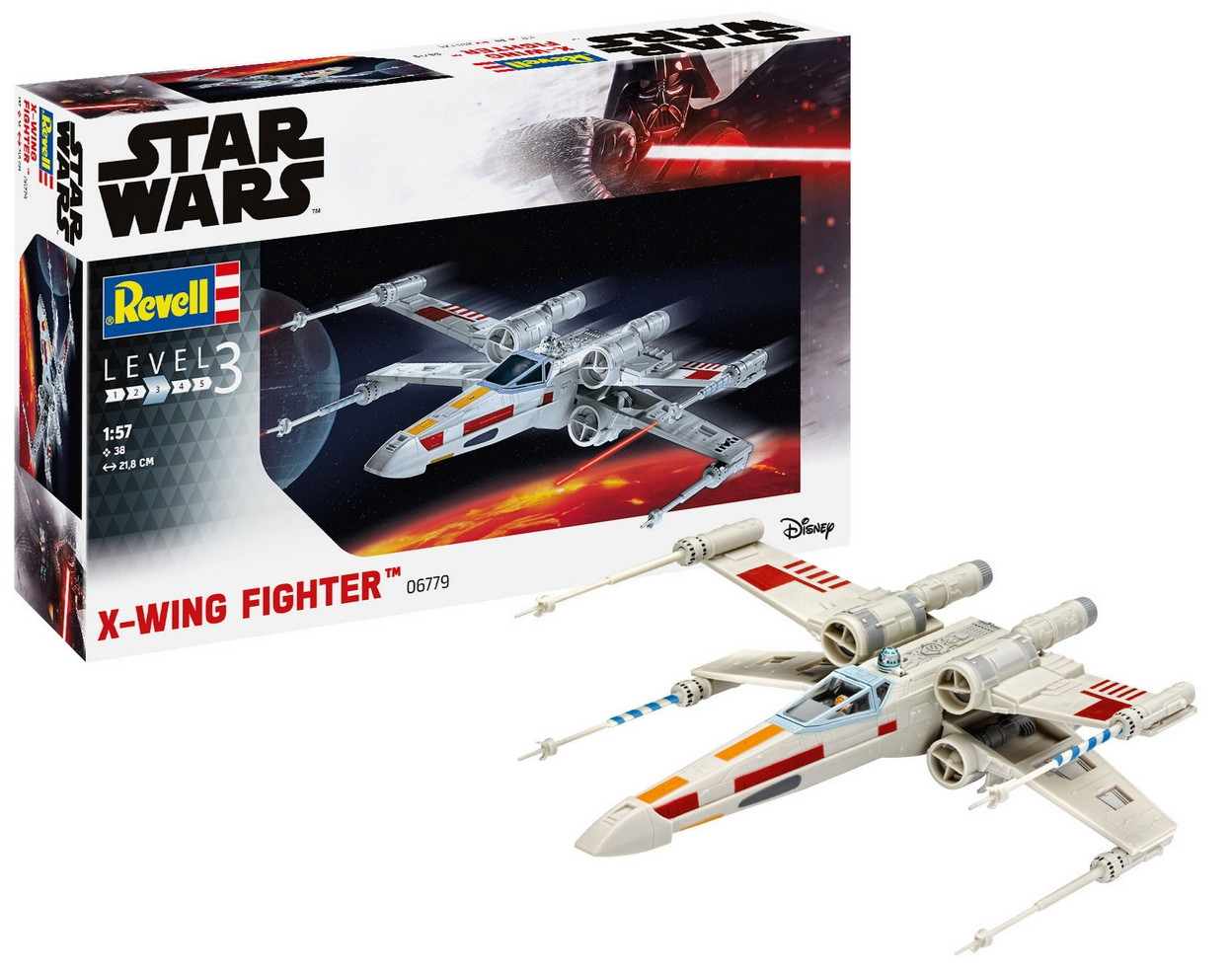 Збірна модель Revell Зоряний винищувач X-крил рівень 3 масштаб 1:57 (RVL-06779)