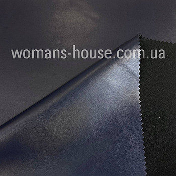 Шкірозамінник з начосом матова Темно синій