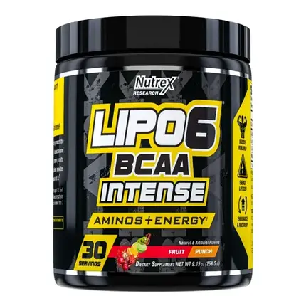 Бцаа з кофеїном Nutrex​ Lipo6​ Bcaa​ Intense​ Amino​+Energy​ ​295,5 г (30 порц.), фото 1