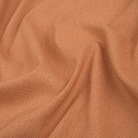 Ткань натуральный Лен однотоный Золотисто-оранжевый