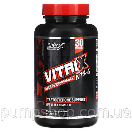 Підсилювач тестостерону Nutrex VitriX NTS-6 Testosterone Support 60 капс., фото 2