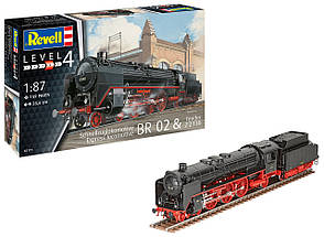 Збірна модель Revell Експрес локомотив BR01 з тендером 2'2 T32 рівень 4 масштаб 1:87 (RVL-02171)