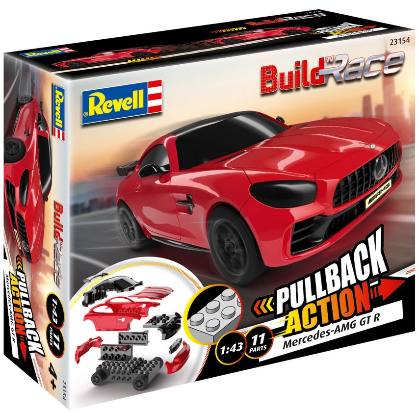 Збірна модель Revell Mercedes-AMG GT R, Red Car, рівень 1, масштаб 1:43 (RVL-23154)
