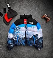 Куртка зимняя в стиле The North Face горы