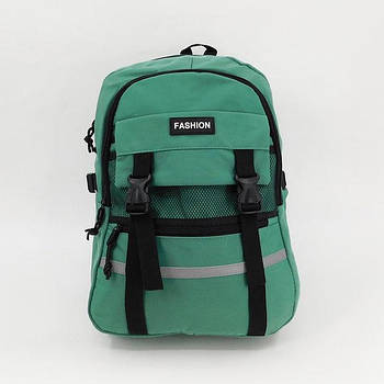 Рюкзак спортивний шкільний тканинний на блискавці з кишенями 51*30 см у різних кольорах Cans