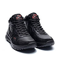 Зимові шкіряні ботинки Nike Black