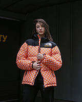 Куртка пухова TNF Gucci помаранчева жіноча M