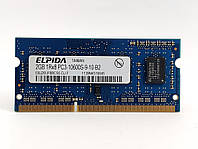 Оперативная память для ноутбука SODIMM Elpida DDR3 2Gb 1333MHz PC3-10600S (EBJ20UF8BCS0-DJ-F) Б/У