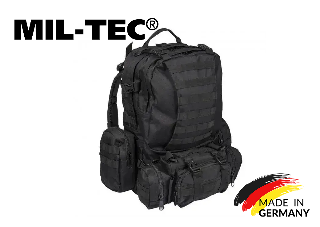 Тактичний рюкзак Mil-Tec Defense Pack Assembly 36 л 32 x 24 x 52 см Black 14045002