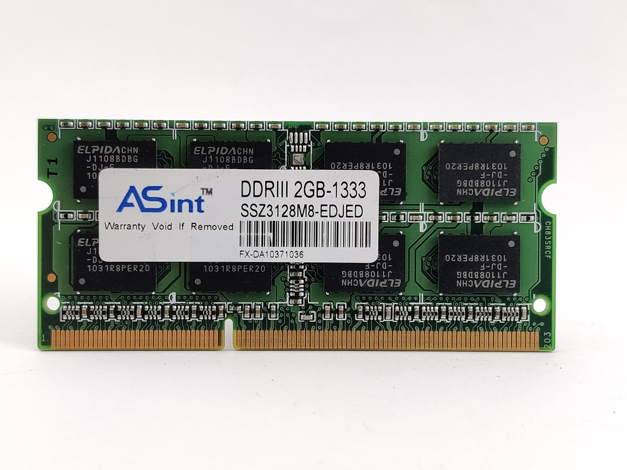 Оперативна пам'ять для ноутбука SODIMM ASint DDR3 2Gb 1333MHz PC3-10600S (SSZ3128M8-EDJED) Б/В