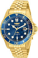 Часы мужские классика Invicta 30612 Pro Diver, Элитные наручные часы золотой корпус, инвикта