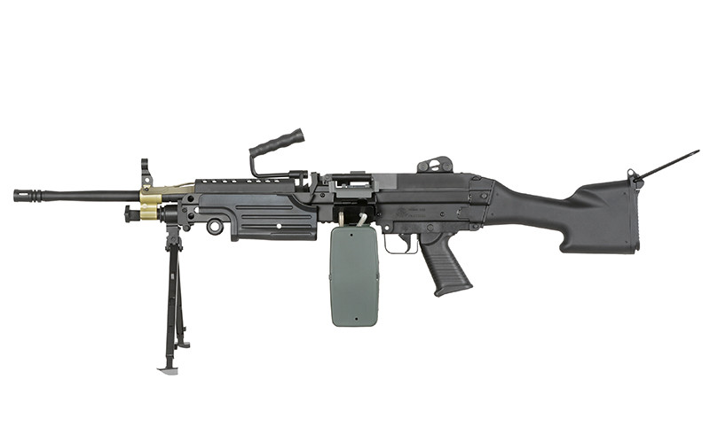 Кулемет М249 MK II SAW LMG – BLACK [A&K] (для страйкболу)
