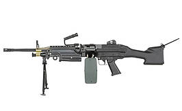 Кулемет М249 MK II SAW LMG – BLACK [A&K] (для страйкболу)