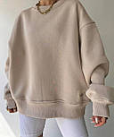 Жіночий оверсайз світшот з написом, фото 2