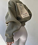 Жіночий оверсайз світшот з написом, фото 3