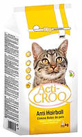 Сухой корм Acti-CROQ Anti Hairball для взрослых кошек с эффектом выведения шерсти, 2 кг