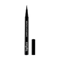 Подводка-фломастер для глаз водостойкая PT615 TopFace Super Silky Eyeliner, черная, 1 мл