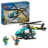 Конструктор Лего Сіті Аварійно-рятувальний вертоліт Lego City Emergency Rescue Helicopter 60405
