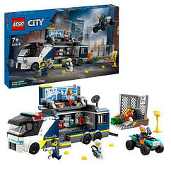 Конструктор Лего Сіті Поліцейський мобільний лабораторії Lego City Police Mobile Crime Lab Truck 60418