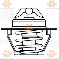 Термостат бескорпусный Renault Logan (от 2004г) (83°С) (пр-во Luzar Завод) ЗЕ 20850