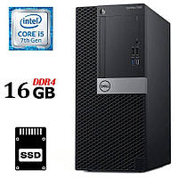Компьютер Dell OptiPlex 7050 MT/ Core i5-7500/ 16 GB RAM/ 240 GB SSD/ HD 630/ 240W