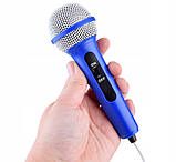 Дитяче караоке для дітей дитяча колонка для хлопчика працює від мережі з підсвічуванням мікрофоном та bluetooth, фото 8