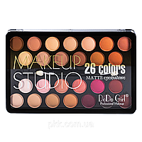 Палетка теней для век MakeUp Studio 26 Colors Matte Eyeshadow матовые 2, А 28,6 г DoDo girl Разноцветный