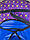 Тюбінг надувний / Ватрушка / Надувні санки ПВХ діаметром 100 см., Корона синя Velo, фото 6