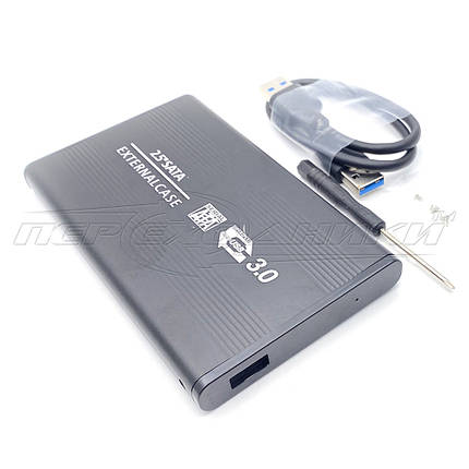 Зовнішня кишеня для HDD 2.5" SATA USB 3.0 (чорна), фото 1