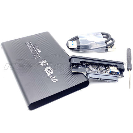 Зовнішня кишеня для HDD 2.5" SATA USB 3.0 (чорна), фото 3