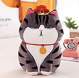 М'яка іграшка подушка плед 3 в 1 Кіт, котик, кіт щастя, імператор 60 см, фото 2