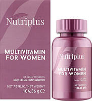 Мультивітамінний комплекс для жінок Farmasi Nutriplus Multivitamin for Women, 60 шт, 104/36 г