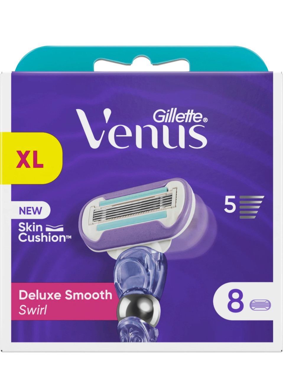 Gillette Venus Deluxe Smooth Swirl XL (8 шт) змінні леза | касети | картриджі для бритви