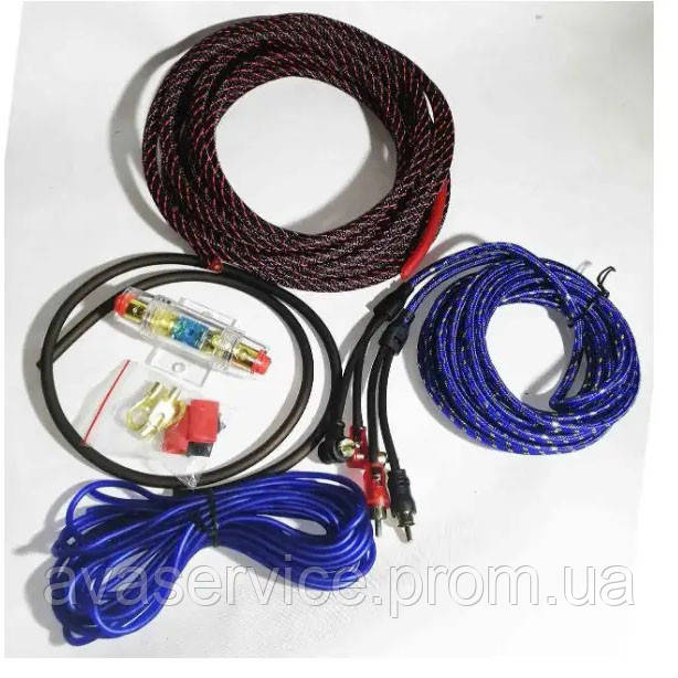 Набір проводів AWG/RCA для встановлення саббуфера UT-120 KIT 10GA/C011