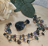 Кулон- подвес  с  натуральным моховим агатом для аромамасел, фото 8