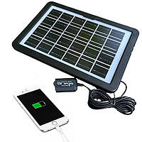 Сонячна панель для заряджання мобільних пристроїв (6В, 8Вт) CL-680 / Портативна сонячна станція