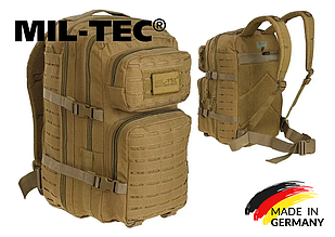 Тактичний рюкзак Mil-Tec Assault small laser cut 20 л. Coyote 14002605