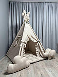 Вігвам Слоненя БОНБОН з Корзиною Повний комплект, вігвам для дітей, дитяча палатка, дитячий вігвам, вігвам для дівчинки, фото 6