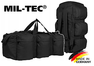 Сумка дорожня MIL-TEC TAP 98 Л. BLACK , Чорна
