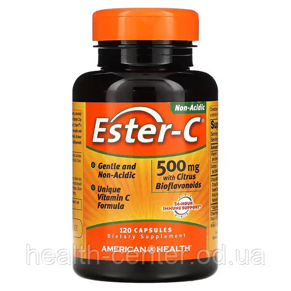 Вітамін С нейтральний Ester-C + біофлавониди 500 мг 120 капс Естер Сі American Health США