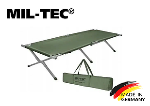 Складане похідне ліжко. Розкладачка Mil-Tec Олива 14402001