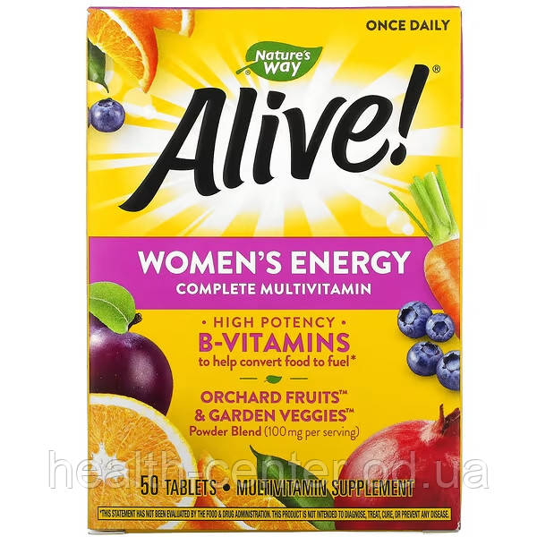 Вітамини для жінок Alive! 50 таб  Nature's Way USA