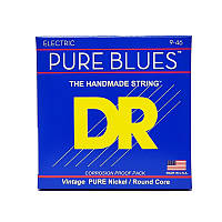 Струни для електрогітари DR STRINGS PURE BLUES ELECTRIC GUITAR STRINGS - LIGHT TO MEDIUM (9-46)