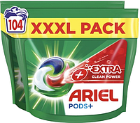 Капсулы для стирки Ariel Pods All-in-1 + Сила екстраочищення 104 шт (8700216023207)